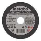 Original Slicer Cutting Wheel, Type 1, 4-1/2 in dia, 0.045 in Thick, 60 Grit, Aluminum Oxide