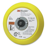 Hookit Disc Pad, 6 in dia, 5/16 in to 24 in EXT arbor, Hook & Loop
