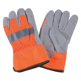 Condor Leather Gloves,Hi-Vis Orange,S,PR 4NHE1