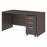 Bush Business Furniture Studio C 60W x 30D Office Desk with Mobile File Cabinet STC014SGSU