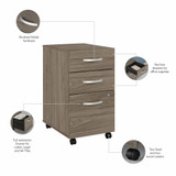 Bush Business Furniture Studio C 72W x 30D Office Desk with Hutch and Mobile File Cabinet STC011MHSU B-STC011MHSU
