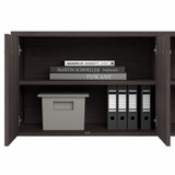 Bush Business Furniture Studio A 60W Computer Desk with Mobile File Cabinet and Low Storage Cabinet STA006SGSU B-STA006SGSU
