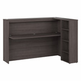 Bush Business Furniture Studio C 72W Reception Desk with Shelves SCD572SGK-Z1