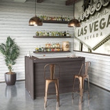 Bush Business Furniture Studio C 72W Corner Bar Cabinet with Shelves in Storm Gray SCD572SGK-Z2