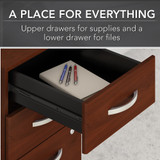 Bush Business Furniture Studio C 3 Drawer Mobile File Cabinet SCF216HCSU B-SCF216HCSU