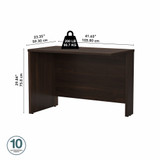 Bush Business Furniture Studio C 42W Desk Return in Black Walnut SCR142BW-Z B-SCR142BW-Z