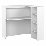 Bush Business Furniture Studio C 48W Reception Desk with Shelves SCD248WHK-Z1