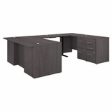 Bush Business Furniture Office 500 72W Height Adjustable U Shaped Executive Desk with Drawers OF5005SGSU