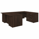 Bush Business Furniture Office 500 72W U Shaped Executive Desk with Drawers OF5002BWSU