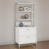 Office by kathy ireland® Method Lateral File Cabinet with Hutch in White MTH012WHSU