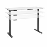 Move 60 Series by Bush Business Furniture 72W x 30D Height Adjustable Standing Desk M6S7230WHBK