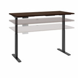 Move 60 Series by Bush Business Furniture 60W x 30D Height Adjustable Standing Desk M6S6030MRBK