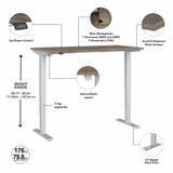 Move 40 Series by Bush Business Furniture 72W x 30D Electric Height Adjustable Standing Desk M4S7230MHSK B-M4S7230MHSK