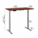 Move 60 Series by Bush Business Furniture 48W x 24D Height Adjustable Standing Desk M6S4824HCSK B-M6S4824HCSK