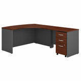 Bush Business Furniture Series C Right Handed L Shaped Desk with Mobile File Cabinet SRC007HCRSU