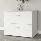 Bush Business Furniture Studio A 2 Drawer Lateral File Cabinet in White - Assembled SDF136WHSU-Z