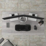 Bush Business Furniture Studio A 48W Computer Desk in Platinum Gray SDD248PG B-SDD248PG
