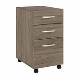 Bush Business Furniture Hybrid 3 Drawer Mobile File Cabinet - Assembled HYF216MHSU-Z