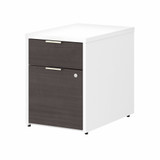 Bush Business Furniture Jamestown 2 Drawer File Cabinet - Assembled JTF116SGWHSU