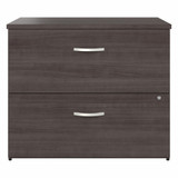 Bush Business Furniture Hybrid 2 Drawer Lateral File Cabinet - Assembled HYF136SGSU-Z B-HYF136SGSU-Z