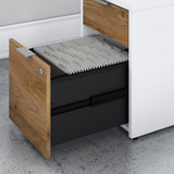 Bush Business Furniture Jamestown 72W L Shaped Desk with Drawers and Lateral File Cabinet JTN010FWWHSU B-JTN010FWWHSU
