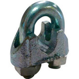 Advantage Malleable Steel Zinc Plated Wire Rope Clip MWRC125P6 - 1/8"" Diameter