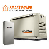 Generac Stdby Gen,1Ã˜NG/LPG,14 kW/58.3 A,CARB 7224