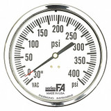 Thuemling Compound Gauge,0 to 400 psi,4-1/2" Dial FA-LFP-410-EG