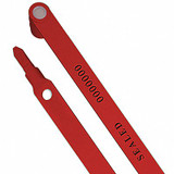 Universeal Strap Seals,Red,Plastic,PK50  UFR-TS RED50