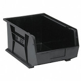 Quantum Storage Systems Hang and Stack Bin,Black,PP,8 in QUS255BR