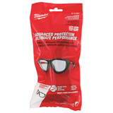 Milwaukee Tool SafetyGlasses,Clr,Polarized,Blk-Rd 48-73-2041