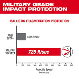 Milwaukee Tool SafetyGlasses,Clr,Polarized,Blk-Rd 48-73-2041