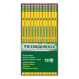 Ticonderoga® Pencils, HB (#2), Black Lead, Yellow Barrel, 72/Pack X33904X