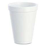 Dart® Foam Drink Cups, 12 Oz, White, 25/bag, 40 Bags/carton W12J12-0500