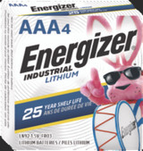 Energizer® Industrial Lithium AAA Battery, 1.5 V, 4/Pack LN92PK