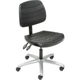 Interion Office Chair With Mid Back Polyurethane Black