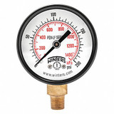 Winters Gauge,Pressure,2in.,0 to 200 psi PEM209LF