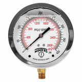 Winters Gauge,Pressure,4in.,0 to 400 psi PFQ715LF