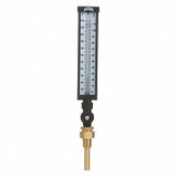 Winters Thermometer,Analog,30-240 deg,3/4in NPT TIM100LF.
