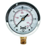 Winters Gauge,Pressure,0 to 60 psi,2-1/2 in. PFQ803LF