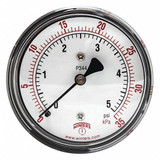 Winters Low Pressure Gauge, Back,0 to 5 psi PLP344