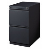 Hirsh Desk Pedestal,22 7/8" Depth,Black 19306