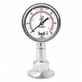 Winters Pressure Gauge,2-1/2" Dial Size,Silver PSQ15804