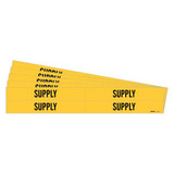 Brady Pipe Marker,Adhesive,Black,Supply,PK5 7311-4-PK