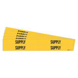 Brady Pipe Marker,Adhesive,Black,Supply,PK5 7311-4-PK