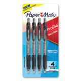 Paper Mate® PEN,PROFILE,MD PT,4,BK 2113558