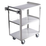 Sim Supply Utility Cart,Assembled,SS,Silver  60EF14