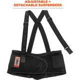 Ergodyne Back Support,Black,Spandex,4XL 2000SF