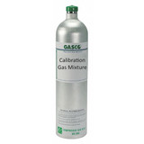 Gasco Calibration Gas,58L,Aluminum,C-10,500psi 58L-135A-2.5