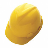 Msa Safety Hard Hat,Type 1, Class E,Ratchet,Yellow 10150200